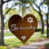 Personalised Large Love Heart - Rustic Rusted Garden Sign